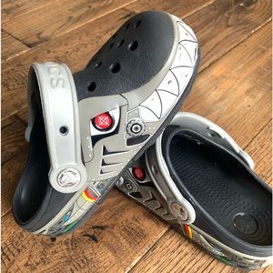 Crocs Kids Robo Shark light up slip on shoes. Size 12
